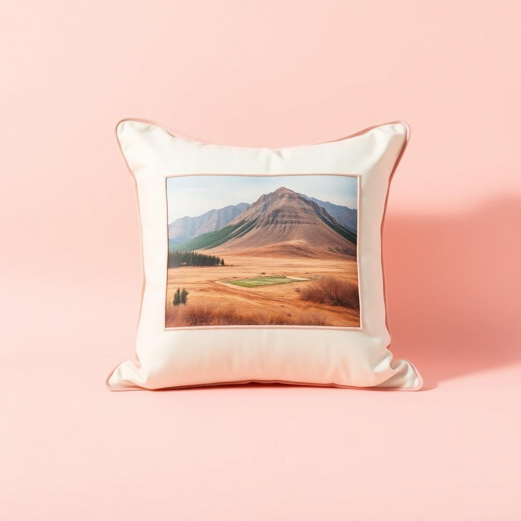 Blush heart cushion