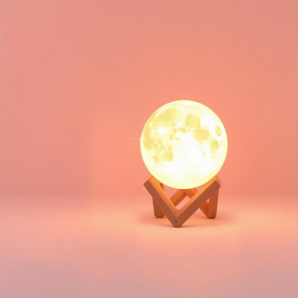 Personalized moon lamp