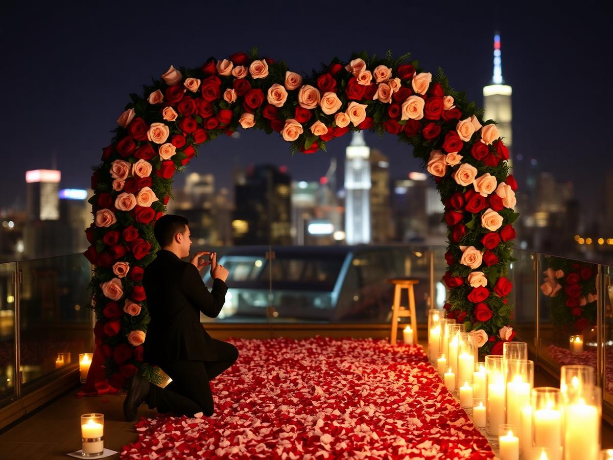 Proposal celebration setup by Gifto